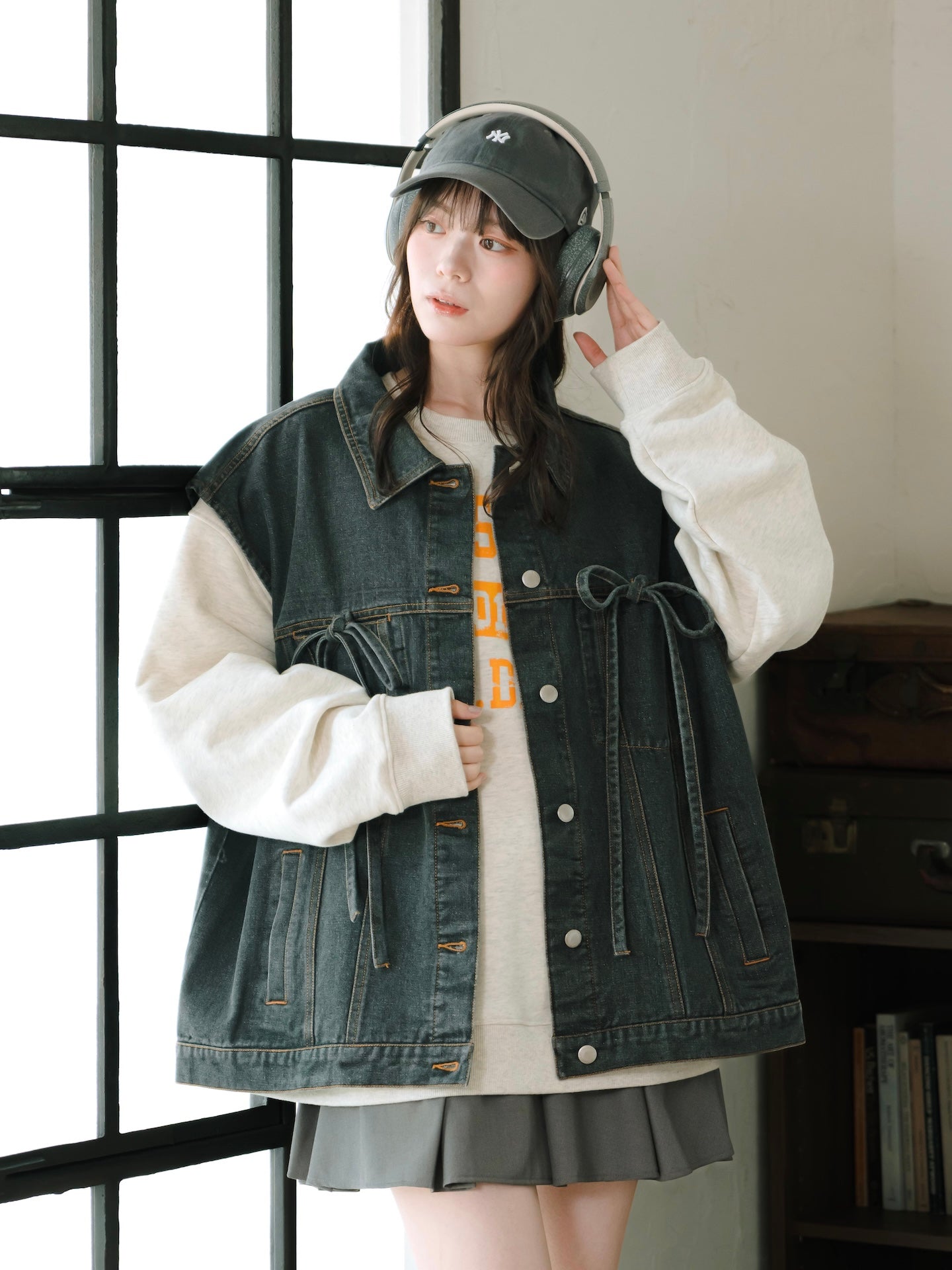 リボンデニムベスト【10/14販売開始】