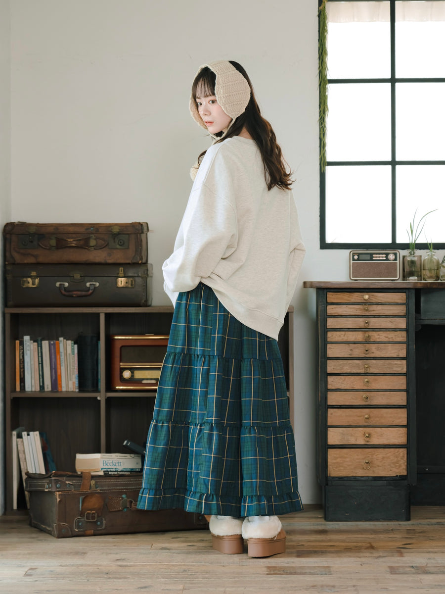 チェックティアードスカート
