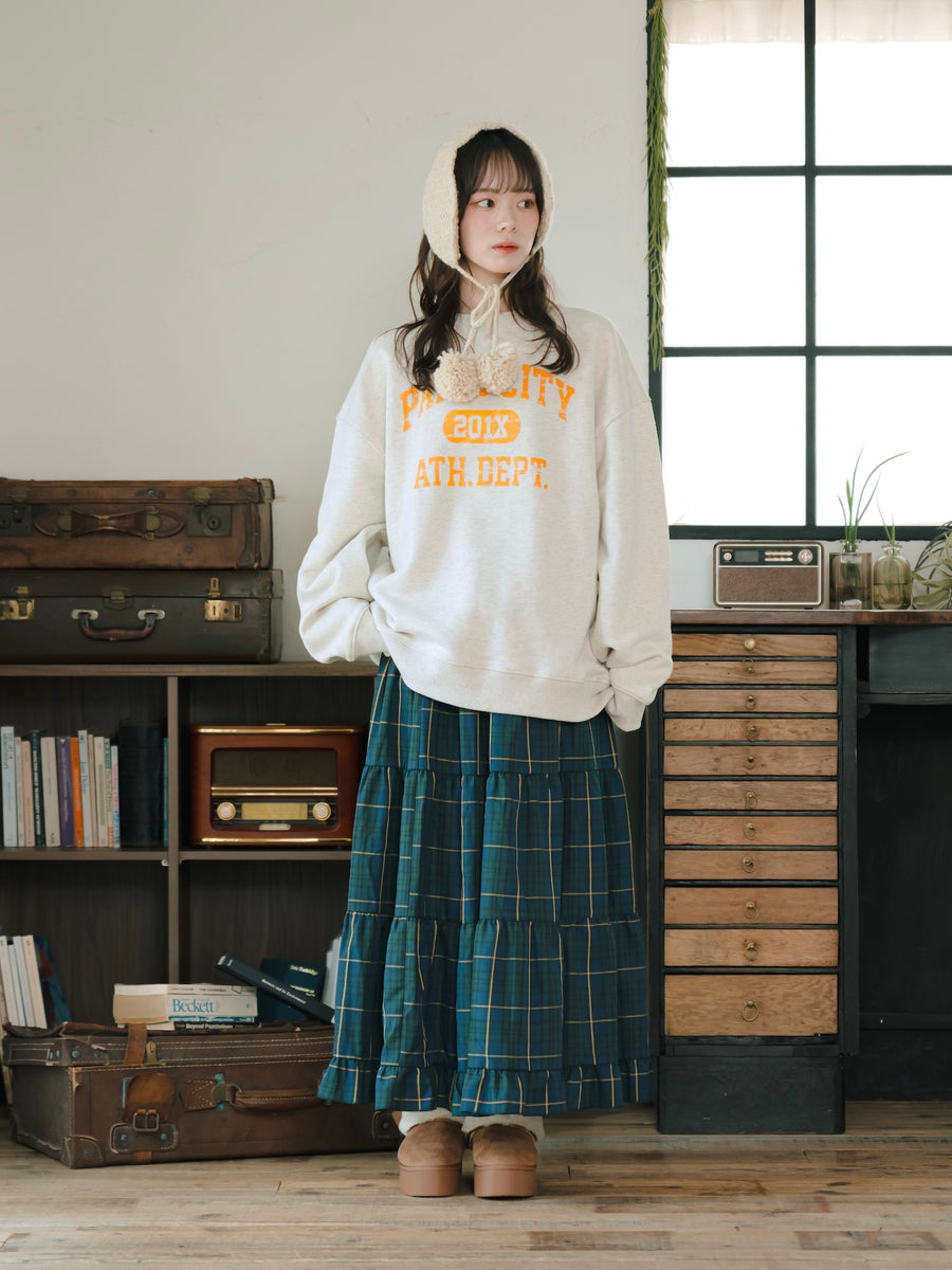 チェックティアードスカート